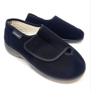 Schawos New Bkack Comfort Shoes Slip Resistant Diabetic, Senior Shoes‎ Womens 9